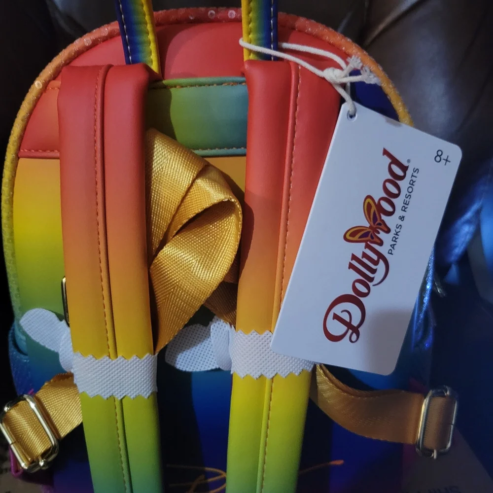Loungefly Dollywood Rainbow Sequin Butterfly Matching Set. Nwt. Price Is Firm